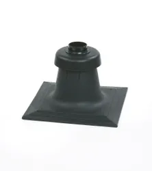 schoorsteenopstand +mof vr flex PP120 dia 80 met vlakke plaat